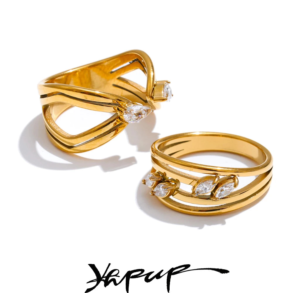 Layered Openwork Zirconia Ring | Choice of Designs