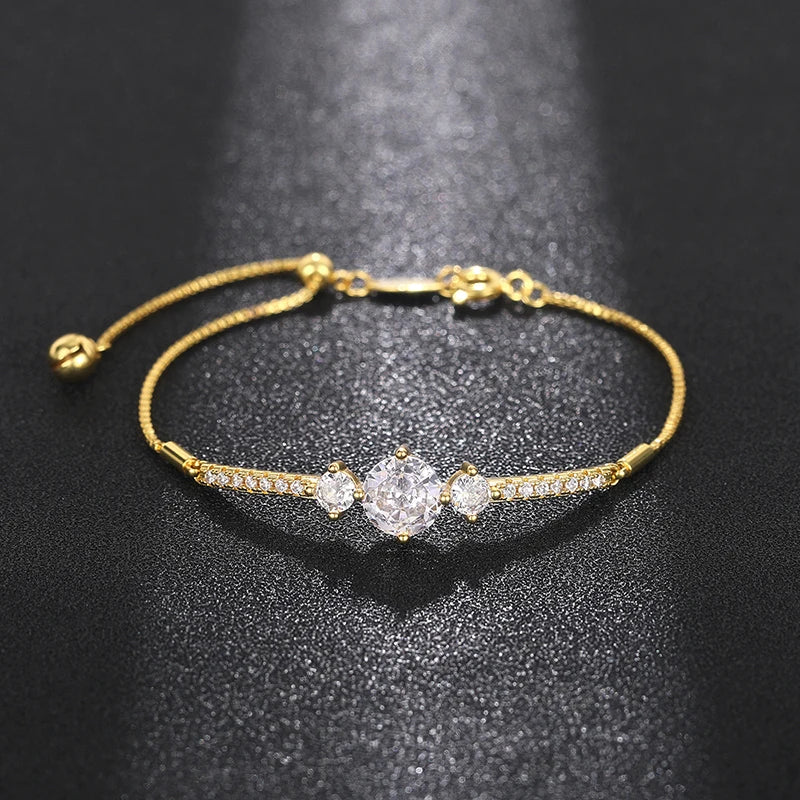 Adjustable Cubic Zirconia Bracelet