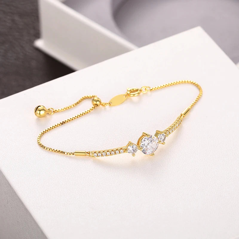 Adjustable Cubic Zirconia Bracelet