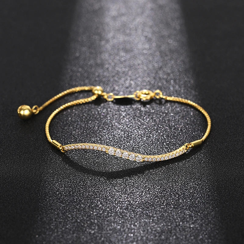 Adjustable Cubic Zirconia Bracelet