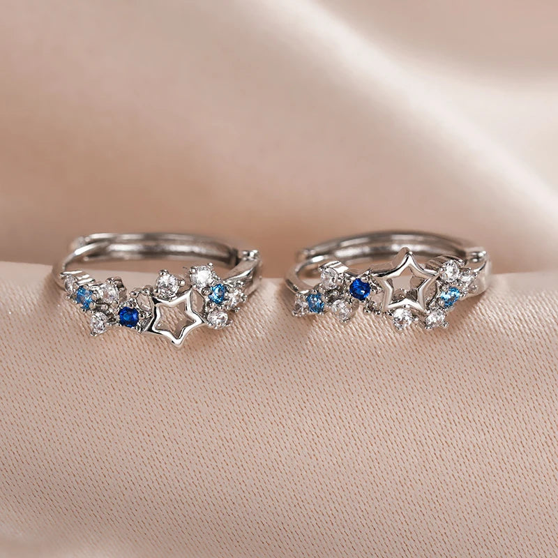 Star Hoop Earrings | Modern Chic