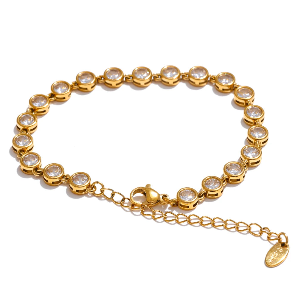 Colorful Zirconia Necklace or Bracelet | Select Your Piece