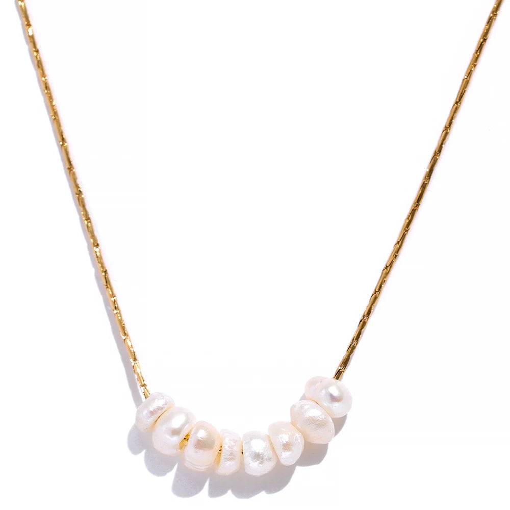Pearl-Accent Minimalist Necklace | Choice of Designs