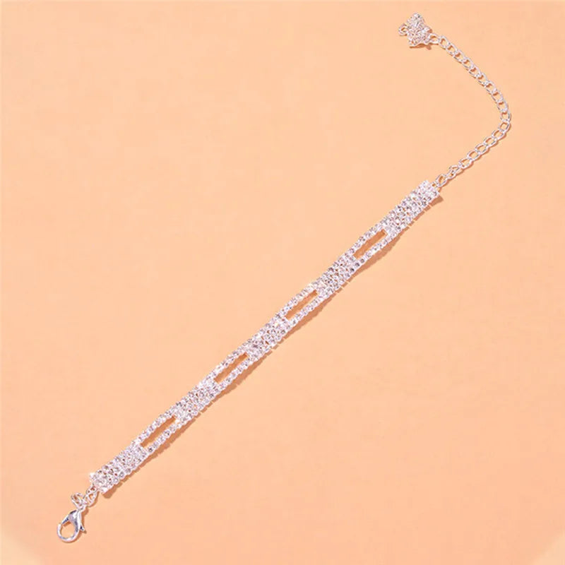 Delicate Cubic Zirconia Anklet