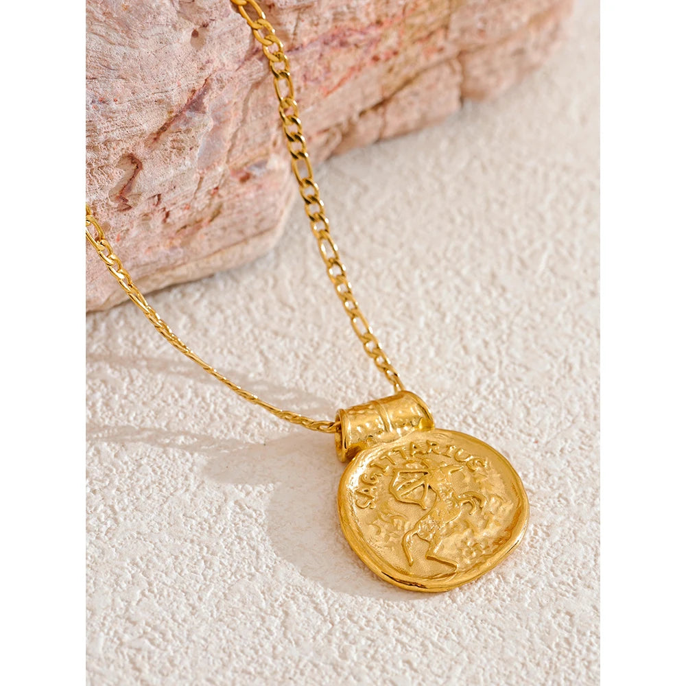 Zodiac Constellation Pendant Necklace | 12 Signs