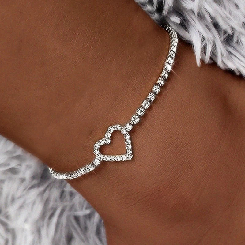 Green & White Zirconia Anklet
