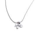 Petite Flower Pendant Necklace | Gold & Silver-Tone