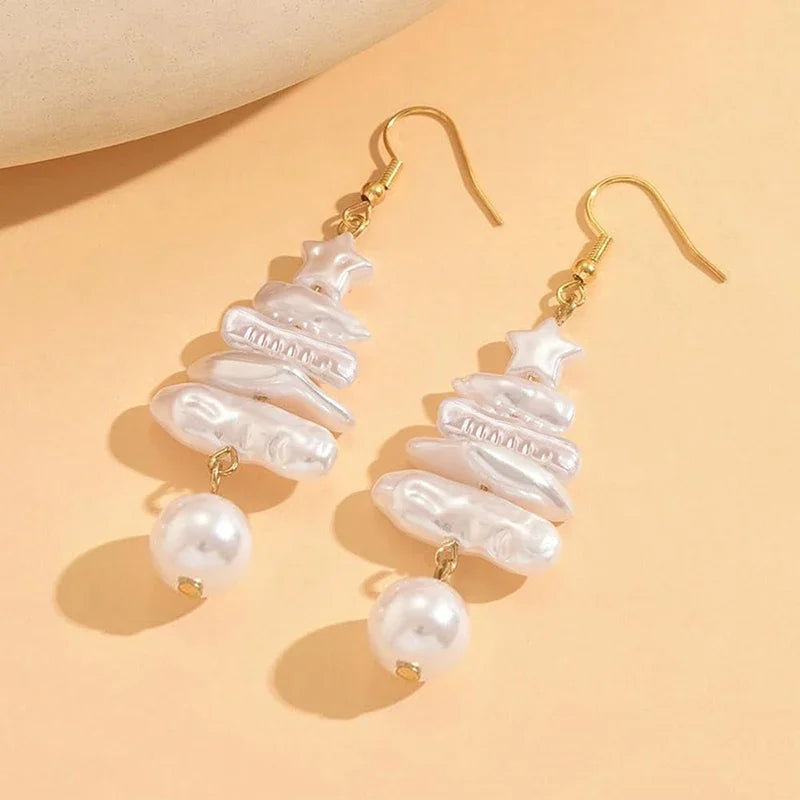 Christmas Tree Drop Earrings | Festive Design