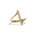 Twisted Zirconia Ring | Gold & Silver-Tone