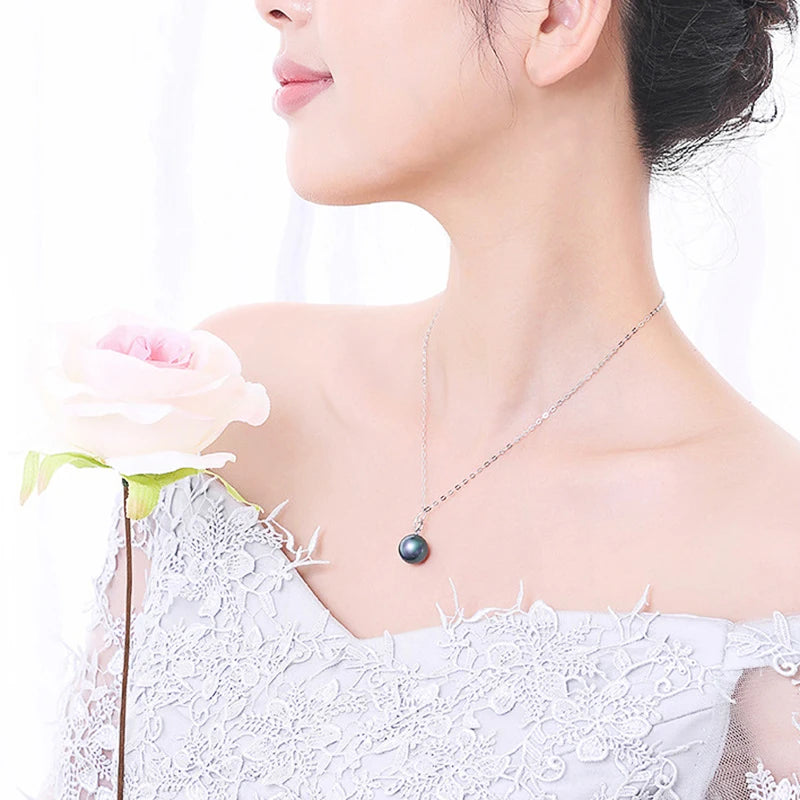 Multicolor Imitation Pearl Pendant Necklace