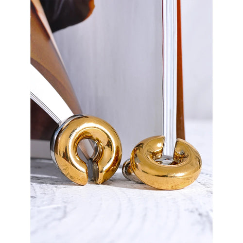 Chunky Non-Pierced Ear Cuff | Gold & Silver-Tone