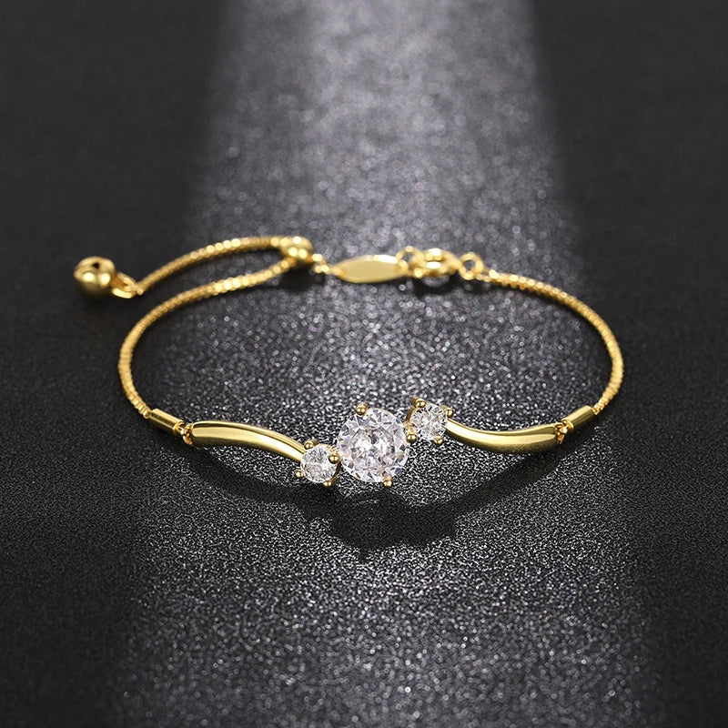 Adjustable Cubic Zirconia Bracelet