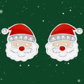 Santa Claus Red Enamel Stud Earrings