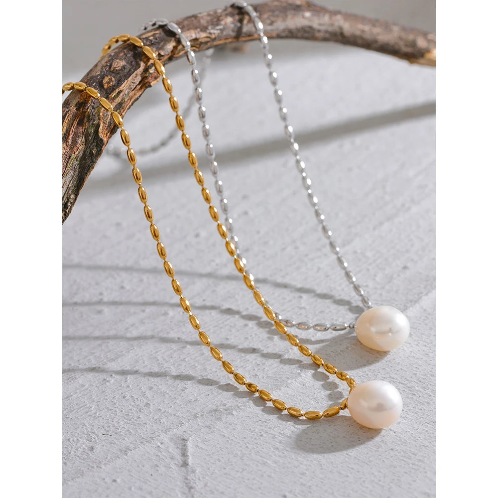 Pearl-Accent Minimalist Necklace | Choice of Designs