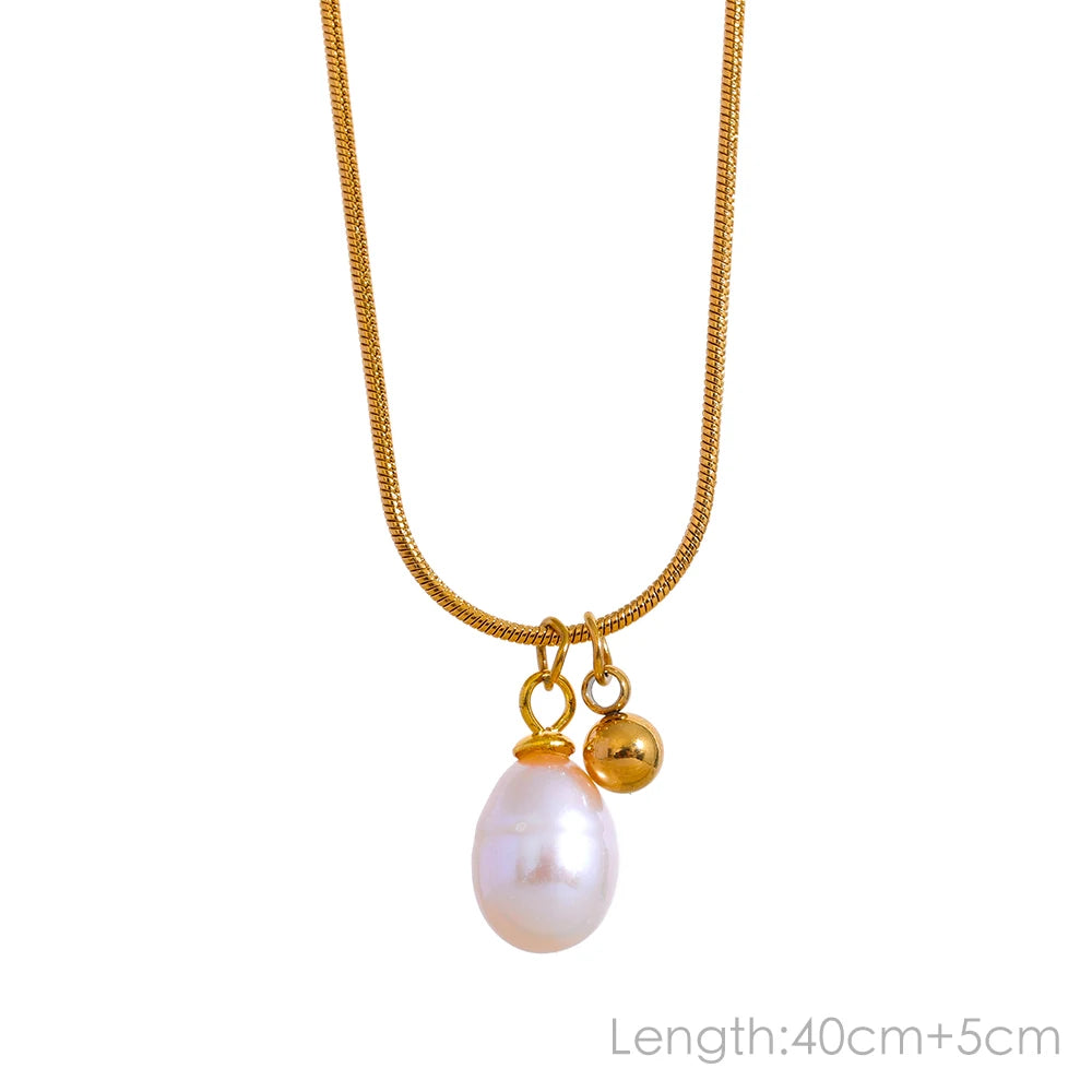Pearl-Accent Minimalist Necklace | Choice of Designs