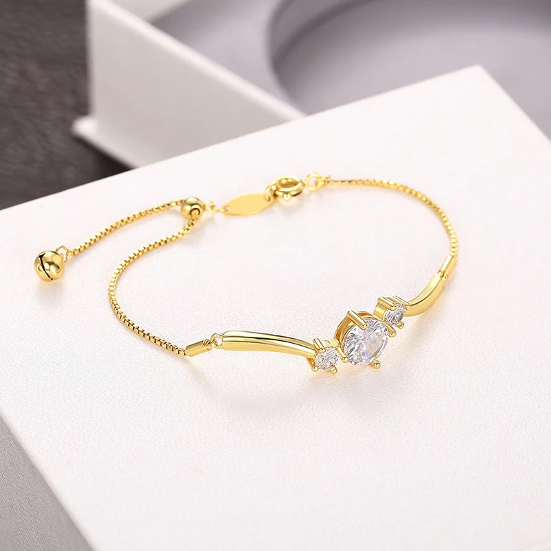 Adjustable Cubic Zirconia Bracelet