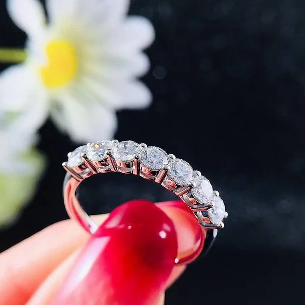 Classic Cubic Zirconia Band | Silver-Tone