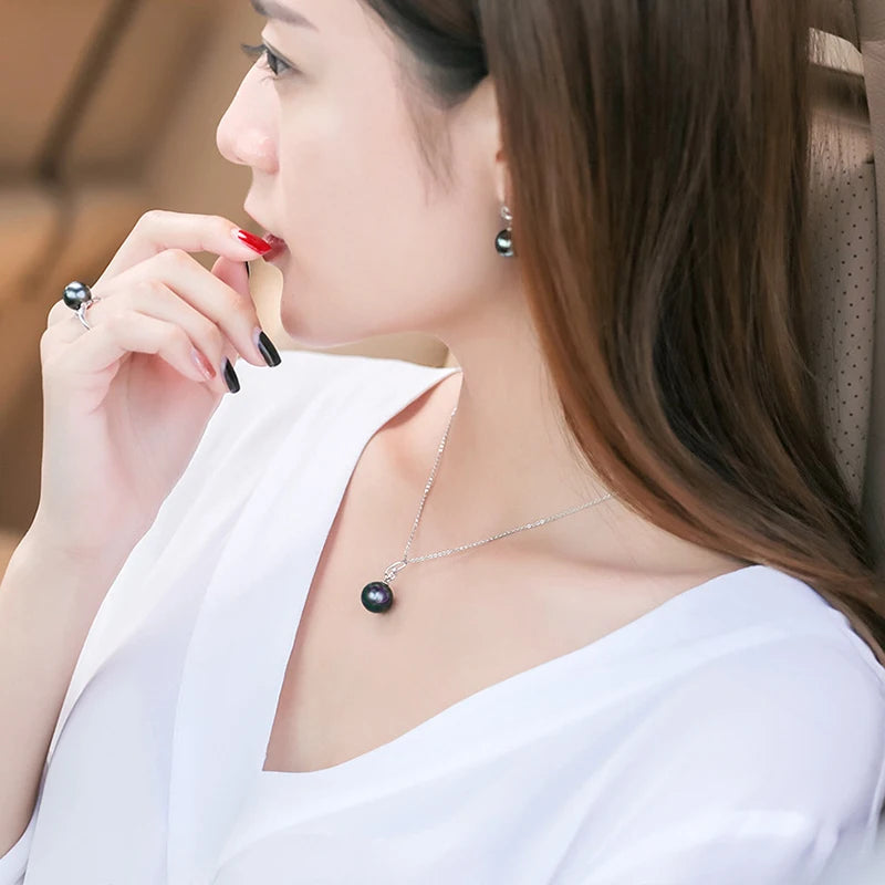 Multicolor Imitation Pearl Pendant Necklace