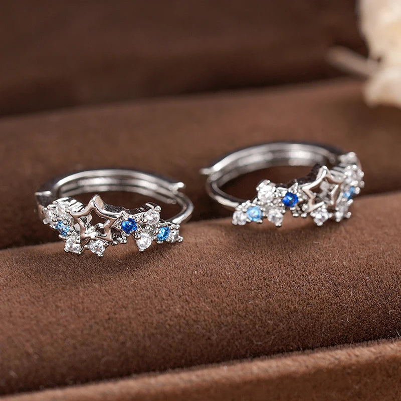 Star Hoop Earrings | Modern Chic