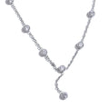 Delicate Zirconia Chain Necklace | Gold & Silver-Tone