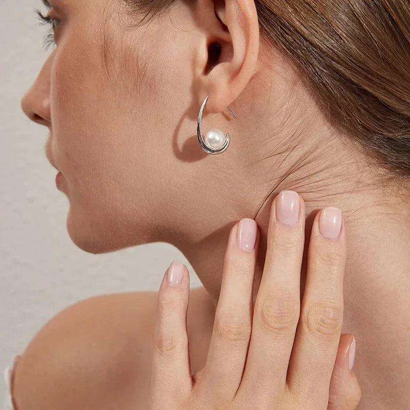 Imitation Pearl Elegant Drop Earrings