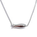 Zircon Fish Pendant Necklace | Gold & Silver-Tone