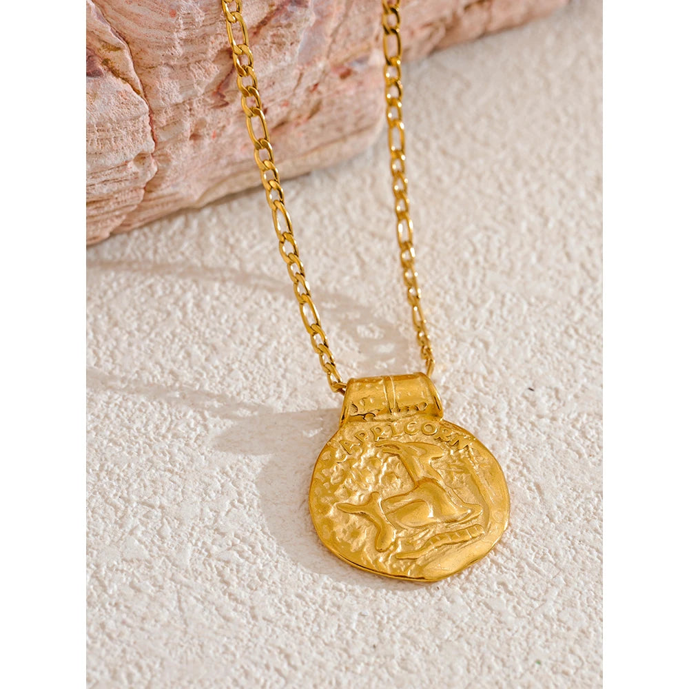 Zodiac Constellation Pendant Necklace | 12 Signs