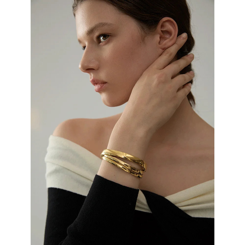 Smooth Minimalist Stainless Steel Bangle | Choice of Designs