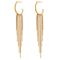 Elegant Long Tassel Earrings | Gold & Silver-Tone