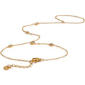 Cubic Zirconia Hand Chain Bracelet | Gold & Silver-Tone
