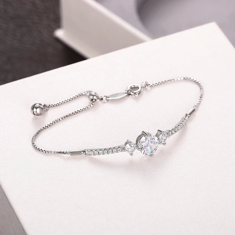 Adjustable Cubic Zirconia Bracelet