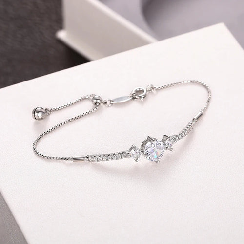 Adjustable Cubic Zirconia Bracelet