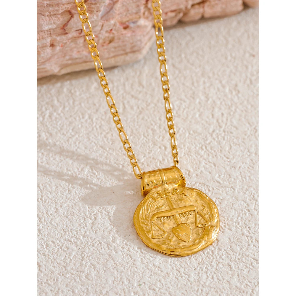 Zodiac Constellation Pendant Necklace | 12 Signs
