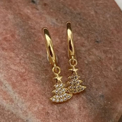 Christmas Tree Statement Drop Earrings