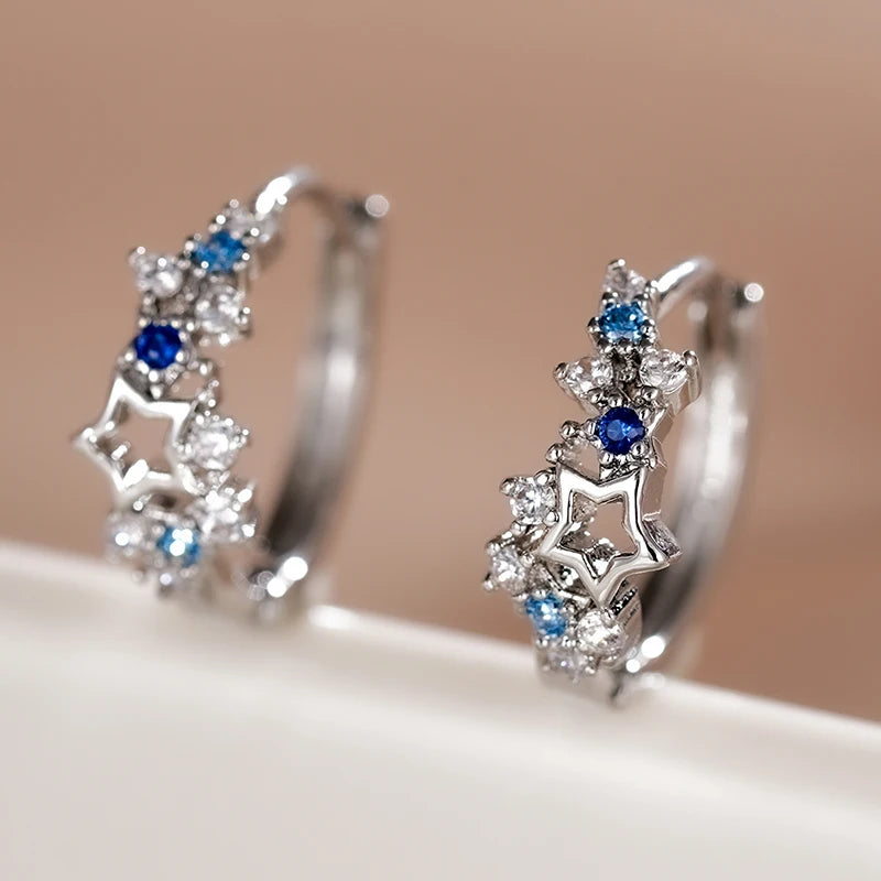 Star Hoop Earrings | Modern Chic