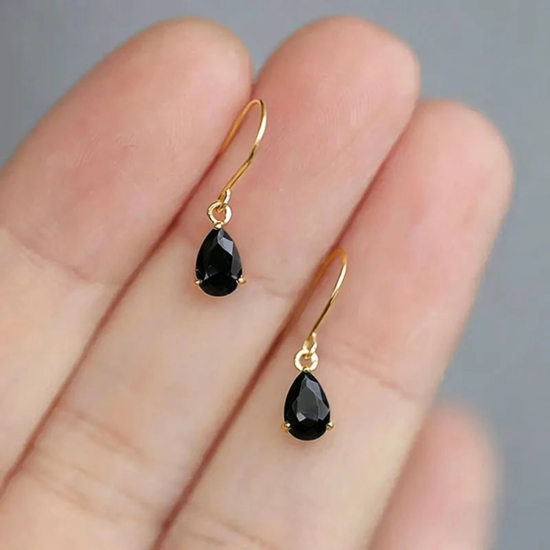 Pear Cubic Zirconia Dangle Earrings