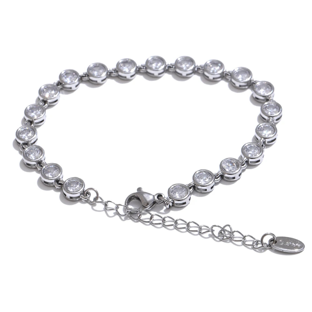 Colorful Zirconia Necklace or Bracelet | Select Your Piece