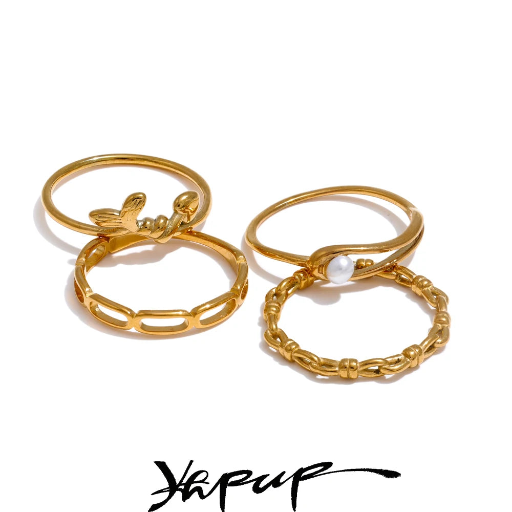 Pearl-Accent Stackable Thin Ring | Choice of Designs