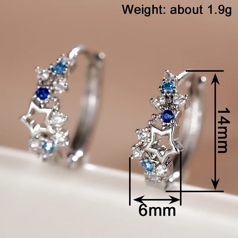 Star Hoop Earrings | Modern Chic