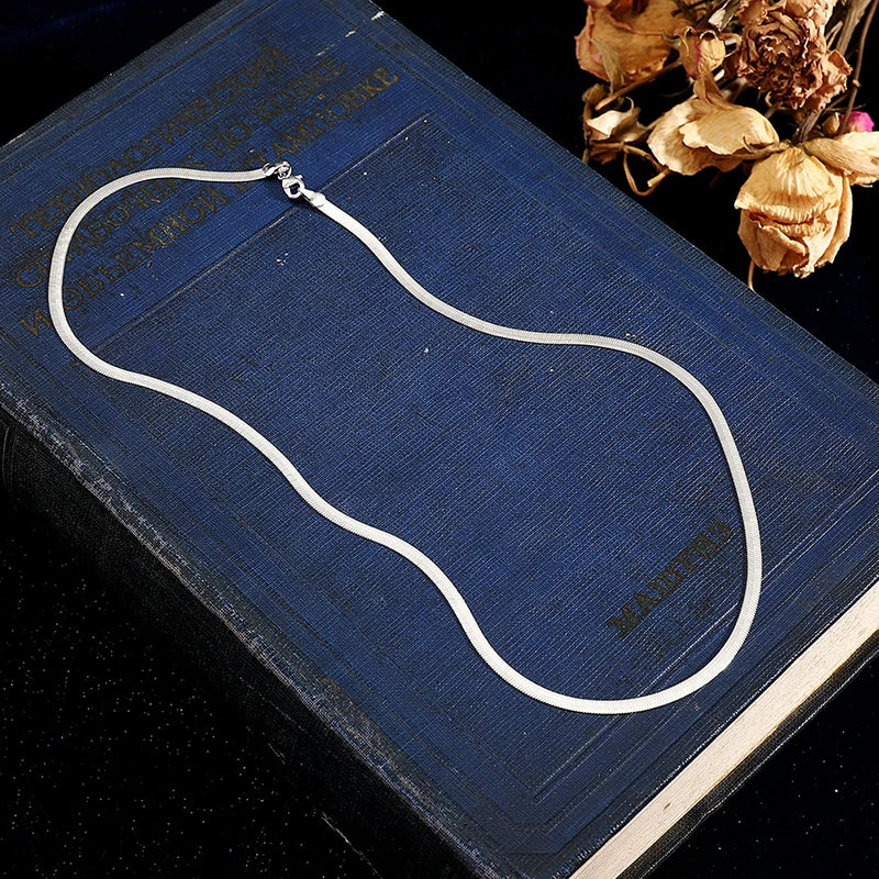 Smooth Snake Chain Necklace | Silver-Tone