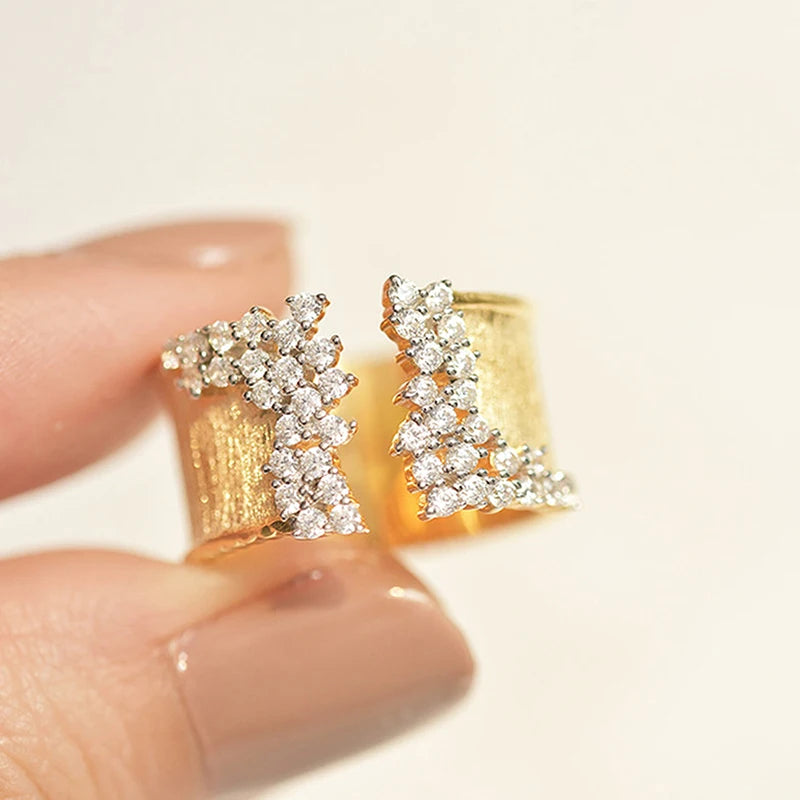 Marquise Cubic Zirconia Geometric Ring