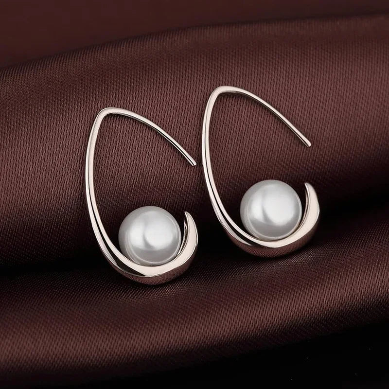 Imitation Pearl Elegant Drop Earrings