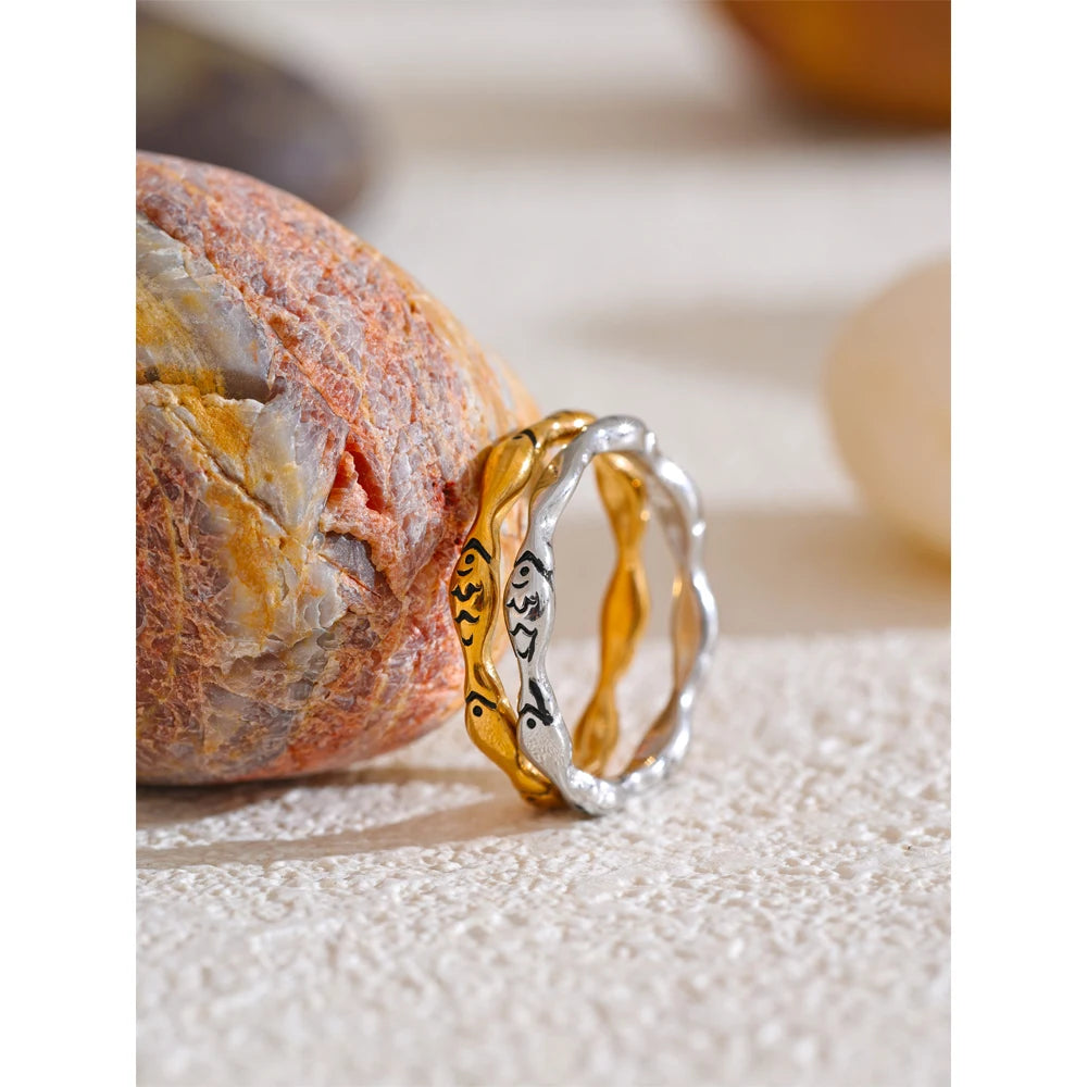 Minimalist Fish Ring | Gold & Silver-Tone